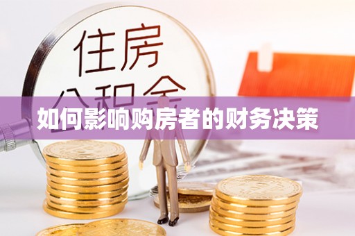 振安如何影响购房者的财务决策