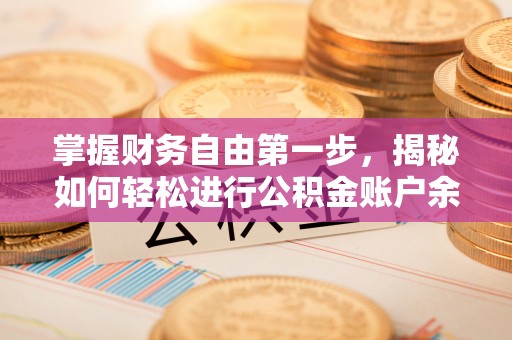振安掌握财务自由第一步，揭秘如何轻松进行公积金账户余额查询